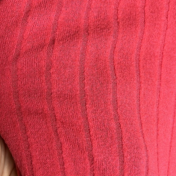 Anthropologie Eri + Ali xL Ribbed Mock Cowl Neck Lightweight Dolman knit Sweater - Picture 6 of 9